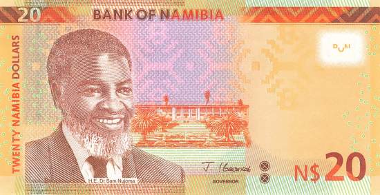 Namibia p17c 20 Dollar 2022